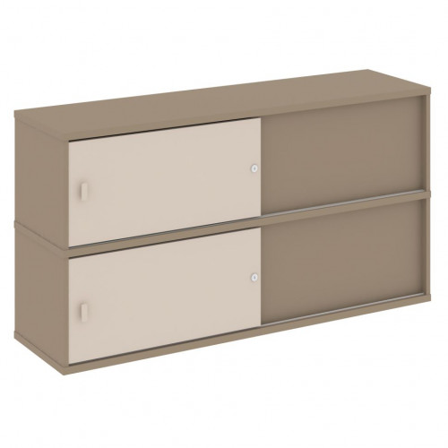 Estetica Надставка на две тумбы высокая ES.NV-5.2 Латте/Капучино 1500*410*795