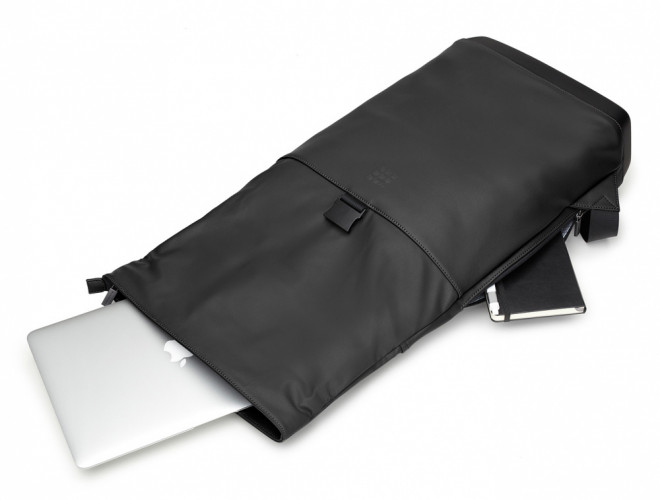 РюкзакДА Moleskine CLASSIC ROLLTOP (ET86RBKBK) 40x32x12см эко-кожа черный