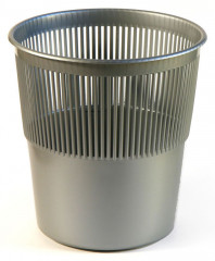 Корзина для бумаг Buro круглая 10л. пластик серый