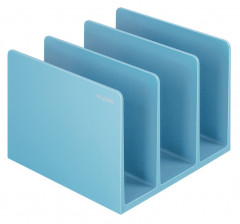 Подставка-ограничитель для книг Deli ENS006BLUE Nusign 162x162x122мм голубой