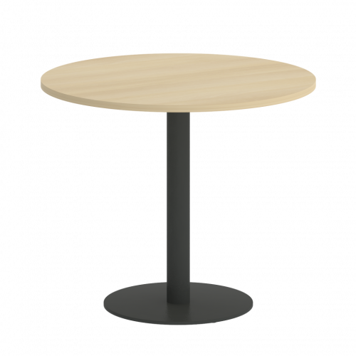 Home Office Стол круглый VR.SP-5-90.1 Акация/Антрацит металл 900*900*750