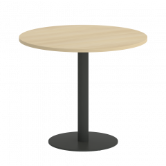 Home Office Стол круглый VR.SP-5-90.1 Акация/Антрацит металл 900*900*750