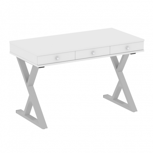 Home Office Стол письменный VR.SP-1-118.M Белый/Серый металл 1180*600*750