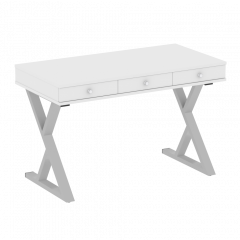 Home Office Стол письменный VR.SP-1-118.M Белый/Серый металл 1180*600*750