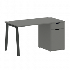 Home Office Стол письменный VR.SP-3-138.1.A Металлик/Антрацит металл 1380*720*750