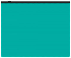 Папка на молнии ZIP Бюрократ -BPM5ATURGBL A5 полипропилен 0.15мм бирюзовый цвет молнии черный