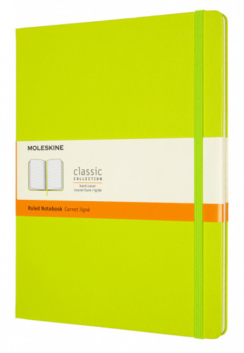 Блокнот Moleskine CLASSIC QP090C2 XLarge 190х250мм 192стр. линейка твердая обложка лайм