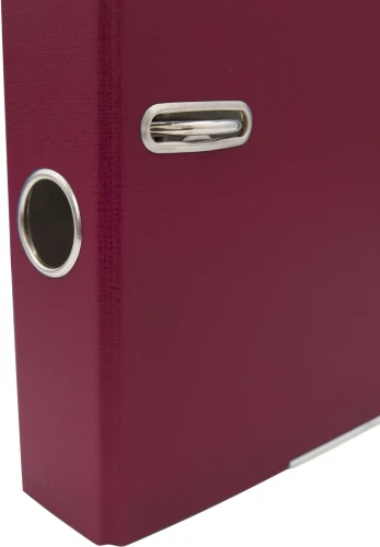 Папка-регистратор Silwerhof A4 50мм ПВХ/бумага бордовый мет.окант. сборная (упак.:2шт)