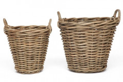 Корзина Secret De Maison Atala(набор из 2 штук), натуральный ротанг, 46*46*43 / 58*58*51, Натуральный Кубу / Natural Kubu