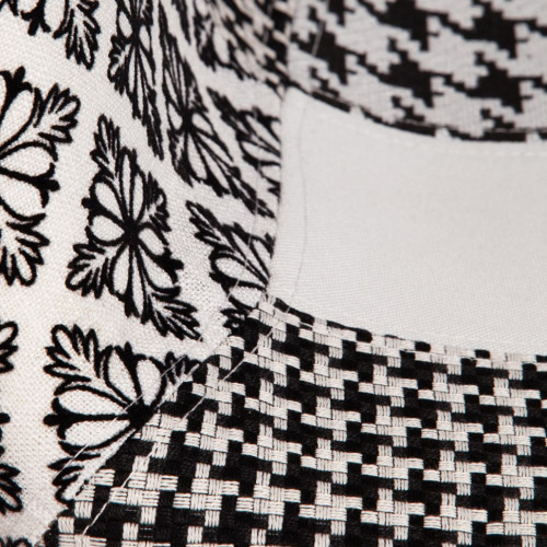 Кресло CINDY SOFT (EAMES) (mod. 101) / 1 шт. в упаковке, дерево береза/металл/мягкое сиденье/ткань, 61 х 60 х 80 см , black/white (черный/белый)