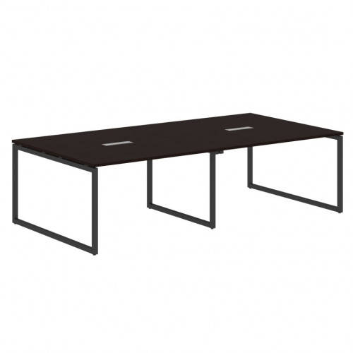 Конференц стол XQSCT 2714 Легно темный/Антрацит 2720х1406х750