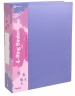 Папка панорама на 4-х кольцах Бюрократ Pastel PAST0740/4RVIO A4 пластик 0.7мм кор.40мм торц.карм с бум. встав фиолетовый