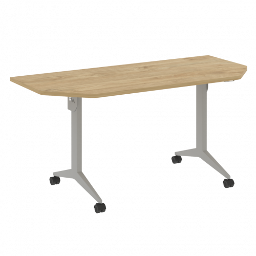 X-Pull Стол складной мобильный X.M-7.T2 Тиквуд светлый/Серый металл 1580*720*753