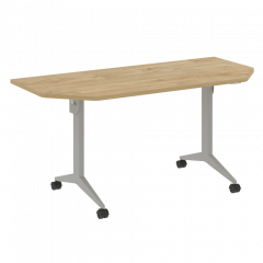 X-Pull Стол складной мобильный X.M-7.T2 Тиквуд светлый/Серый металл 1580*720*753