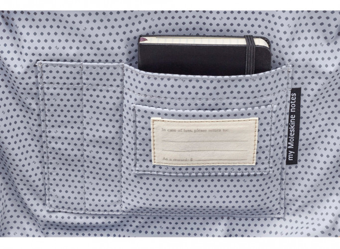 Рюкзак Moleskine CLASSIC SMALL (ET86BKSBK) 27x36x9см эко-кожа черный