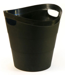 Корзина для бумаг Buro круглая 14л. пластик черный