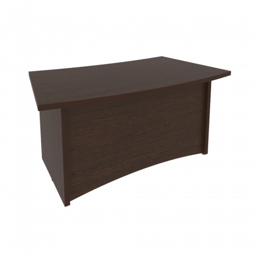 First Стол руководителя криволинейный KSR-1 Венге 1600*920*765