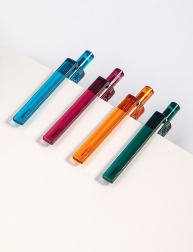 Набор ручек гелев. автоматическая Deli Nusign (NS561-P) ассорти черн. черн. кор.карт. (12шт) линия 0.5мм резин. манжета