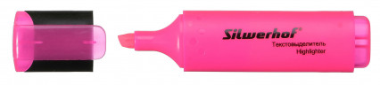Текстовыделитель Silwerhof Blaze 108036-08 скошенный пиш. наконечник 1-5мм розовый картон