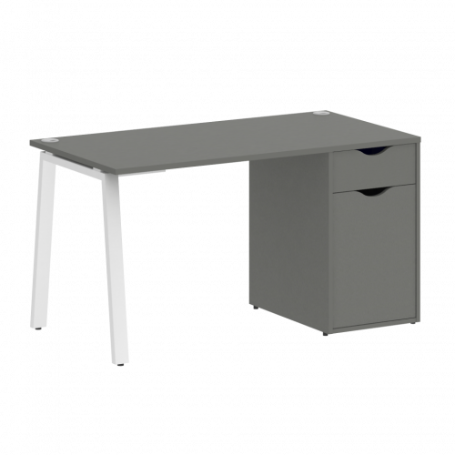 Home Office Стол письменный VR.SP-3-138.1.A Металлик/Белый металл 1380*720*750