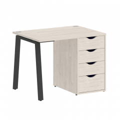 Home Office Стол письменный VR.SP-3-98.4.A Денвер светлый/Антрацит металл 980*720*750