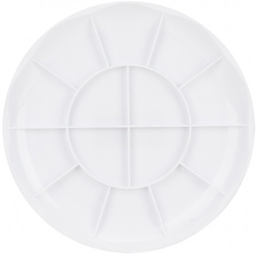 Палитра для смешивания красок Deli 68306 D190мм пластик