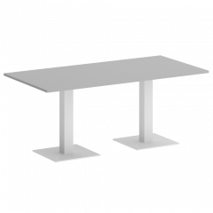 Home Office Стол прямоугольный VR.SP-5-180.2 Серый/Белый металл 1800*900*750
