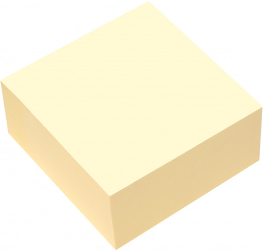 Блок самоклеящийся бумажный Sigma 21072/2 76x76мм 400лист. пастель желтый (упак.:2шт)