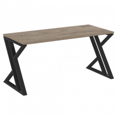 Loft Стол рабочий VR.L-SRZ-4.7 Тиквуд тёмный/Чёрный металл 1580*720*750