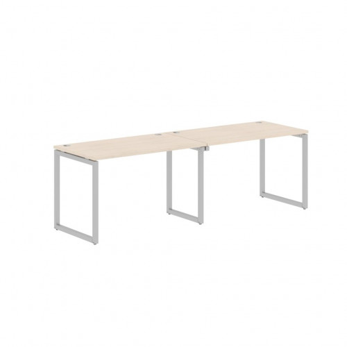 Стол 2-х местный XQWST 2470 Бук Тиара/Алюминий 2406х700х750