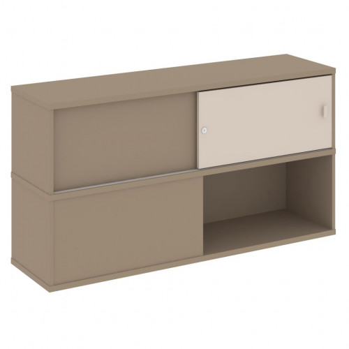 Estetica Надставка на две тумбы высокая ES.NV-6.1 Латте/Капучино 1500*410*795