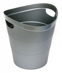 Корзина для бумаг Buro круглая 14л. пластик серый