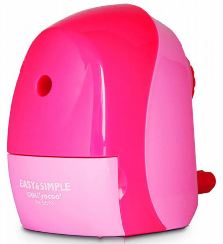 Точилка для карандашей механическая Deli E0519 1 отверстие пластик ассорти коробка