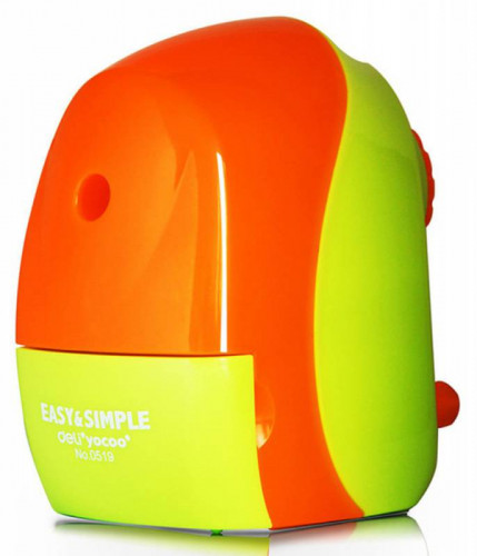 Точилка для карандашей механическая Deli E0519 1 отверстие пластик ассорти коробка