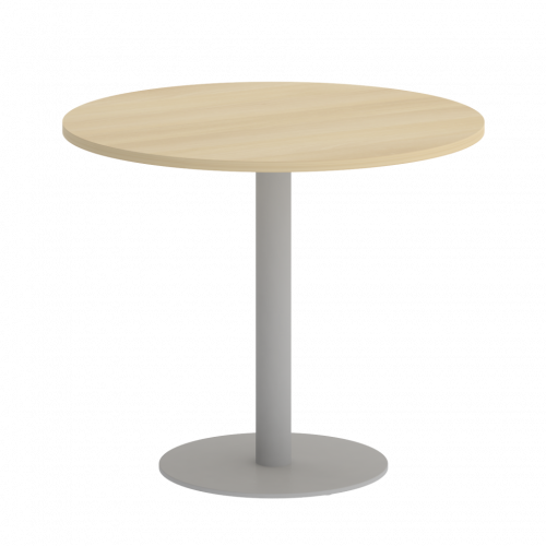 Home Office Стол круглый VR.SP-5-90.1 Акация/Серый металл 900*900*750