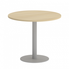 Home Office Стол круглый VR.SP-5-90.1 Акация/Серый металл 900*900*750