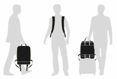 РюкзакДА Moleskine METRO (ET82MTBKB20) 31x47x13см полиамид синий сапфир