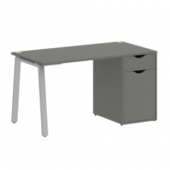 Home Office Стол письменный VR.SP-3-138.1.A Металлик/Серый металл 1380*720*750