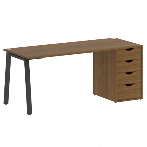 Home Office Стол письменный VR.SP-3-178.4.A Орех/Антрацит металл 1780*720*750