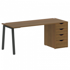 Home Office Стол письменный VR.SP-3-178.4.A Орех/Антрацит металл 1780*720*750