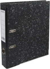 Папка-регистратор Buro A4 50мм картон/бумага черный мет.окант. сборная (упак.:2шт)