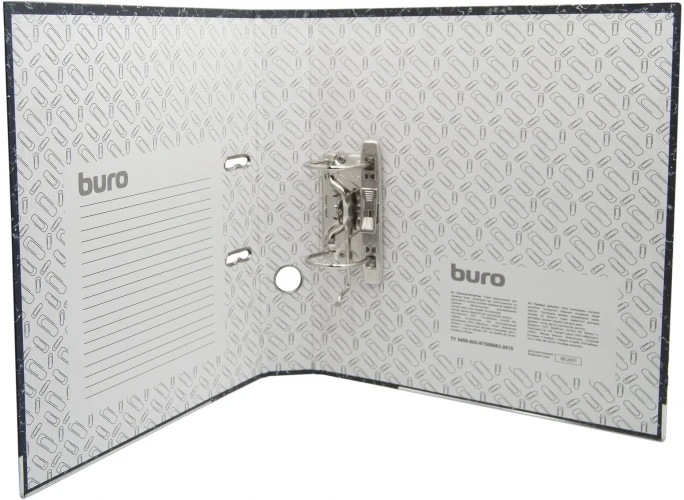 Папка-регистратор Buro A4 50мм картон/бумага черный мет.окант. сборная (упак.:2шт)
