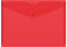 Конверт на кнопке Buro -PK120BU/RED A4 пластик 0.12мм красный