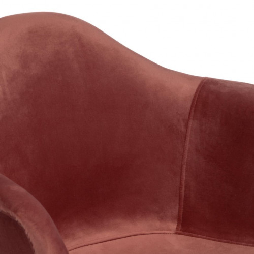 Кресло CINDY SOFT (EAMES) (mod. 101) / 1 шт. в упаковке, дерево береза/металл/мягкое сиденье/ткань, 61 х 60 х 80 см , коралловый (HLR 44)/натуральный