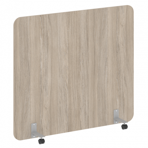 R-line Перегородка на металлических опорах, на роликах DP.R-160-140 Дуб аттик/Серый металл 1600*18*1400