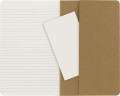 Блокнот Moleskine CAHIER JOURNAL QP416 Large 130х210мм обложка картон 80стр. линейка бежевый (3шт)