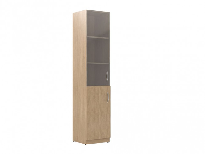 Шкаф колонка комбинированая SR-5U.2(L) Легно светлый 386х375х1815 SIMPLE
