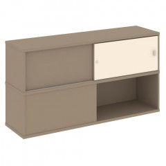 Estetica Надставка на две тумбы высокая ES.NV-6.1 Латте/Сатин 1500*410*795