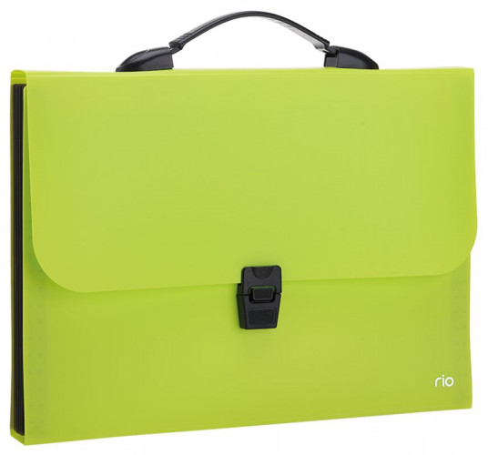 Папка-портфель Deli Rio EB40202 7 отдел. A4 полипропилен 0.6мм ассорти