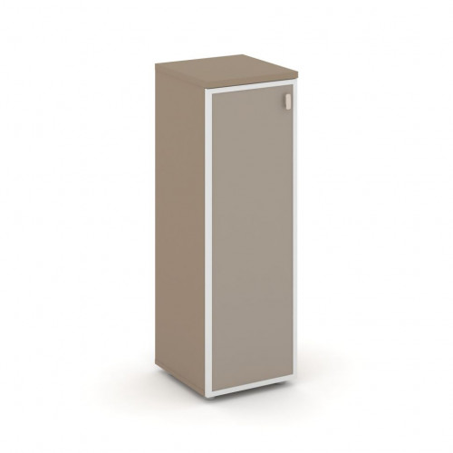 Estetica Шкаф сред. узкий лев. (1 сред. фасад стекло лакобель в раме) ES.SU-2.4R (L) U Латте/Лакобель umbra 400*420*1207